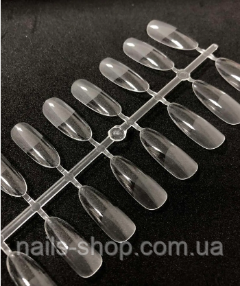 Гелевые типсы для наращивания ногтей, 120 шт (овал), фото 1