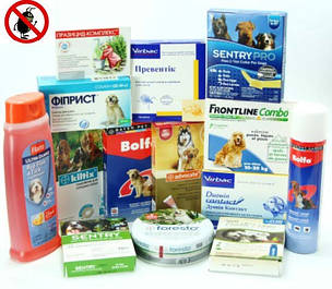 Засоби від бліх, кліщів та гельмінтів