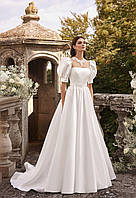 Атласна весільна сукня 2024 арт. Св-пл-24-Лик-08