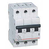 Автоматичний вимикач 3 полюси 63A тип C 4,5 кА Legrand серії RX3