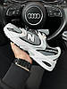 Чоловічі кросівки New Balance 530 White Grey Black Silver Premium (Сірі) Взуття Нью Беланс 530 шкіряні сітка демісезон, фото 7