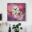Набір для вишивання за нанесеною на канву схемою  "Star Bear". AIDA 14CT printed 40*38 см, фото 10
