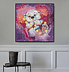 Набір для вишивання за нанесеною на канву схемою  "Star Bear". AIDA 14CT printed 40*38 см, фото 11