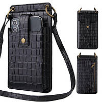 Жіноча багатофункціональна сумка для телефону Чорний (M-9445BL)