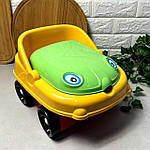 Дитячий музичний горщик Зелений Irak Plastik CM-140 "Baby car"