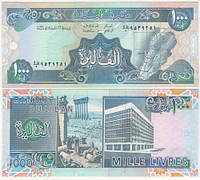 Банкнота, Ливан 1000 ливров 1990. UNC