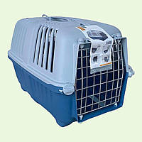Переноска MPS Pratico 1 для котов и маленьких собак с металлической дверцей, 48 x 31.5 x 33 см