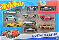 Подарунковий набір із 10-ти машинок Хот Вілс Оригінал Hot Wheels Set of 10 1:64 Scale Toy Trucks and Cars