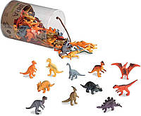 Terra by Battat Dinosaurs in Tube Miniature Figures Баттат Набір фігурок Динозаври в пластиковому боксі