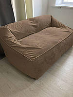Диван бескаркасный 120х80х85 велюр Какао ортопедический кресло мешок декоративный диван