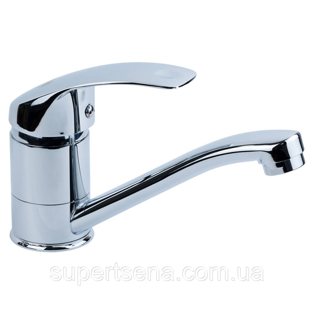 Змішувач SD Ø40 для кухні гусак прямий 150мм на шпильці TAU SD-2B143C (9804120)