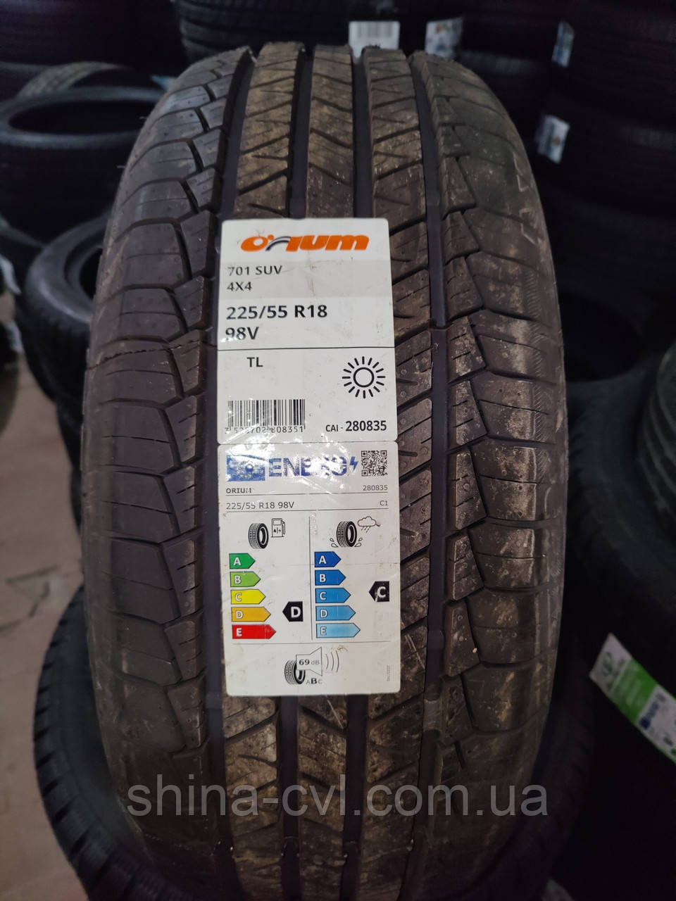 Літні шини 225 55 r18 98V Orium 701 4*4, фото 1