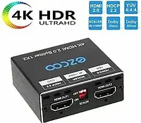 Розгалужувач HDMI 4K 60 Гц 1x2 1080P 120 Гц HDCP HDR 18 Гбіт/с