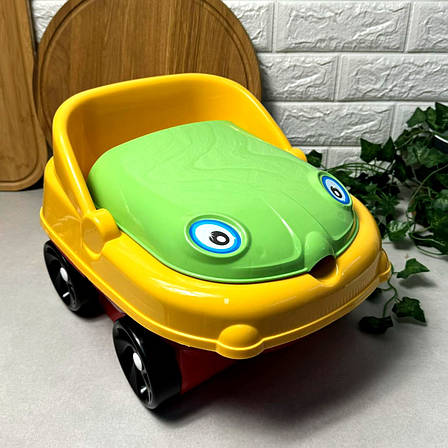 Дитячий музичний горщик Зелений Irak Plastik CM-140 "Baby car", фото 1