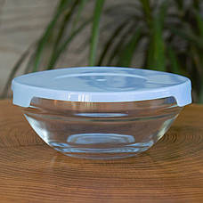 Судочки скляні з пластиковими кришками 5 шт., фото 3