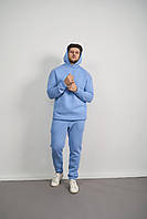 Теплий чоловічий костюм Худі + джогери Enigma Fleece Блакитний