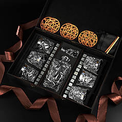 Подарунковий набір 6 склянок для віскі, графином та стеатитовим камінням для охолодження віскі. 6 шт. кришталевих склянок Bohemia Glacier 350 мл + Графин Bohemia Glacier 900 мл