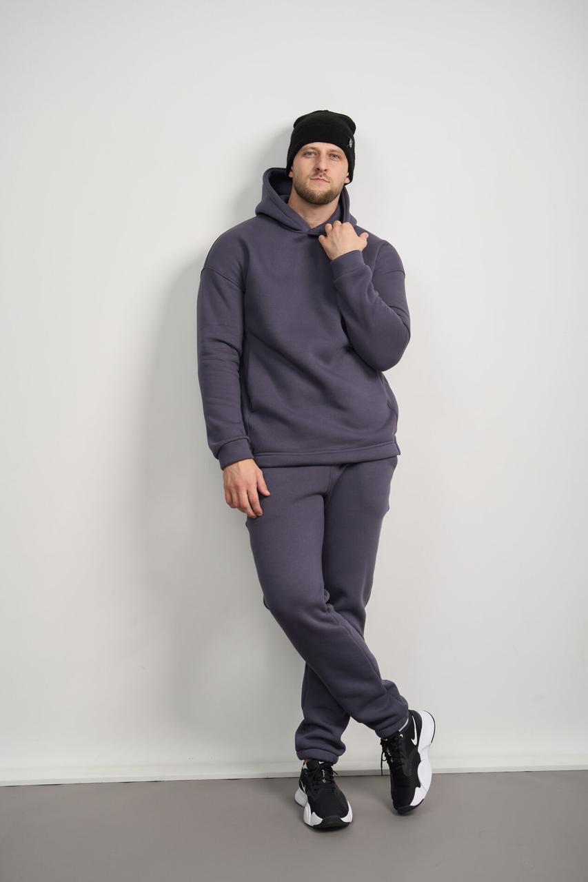 Теплий чоловічий костюм Худі + джогери Enigma Fleece Графіт