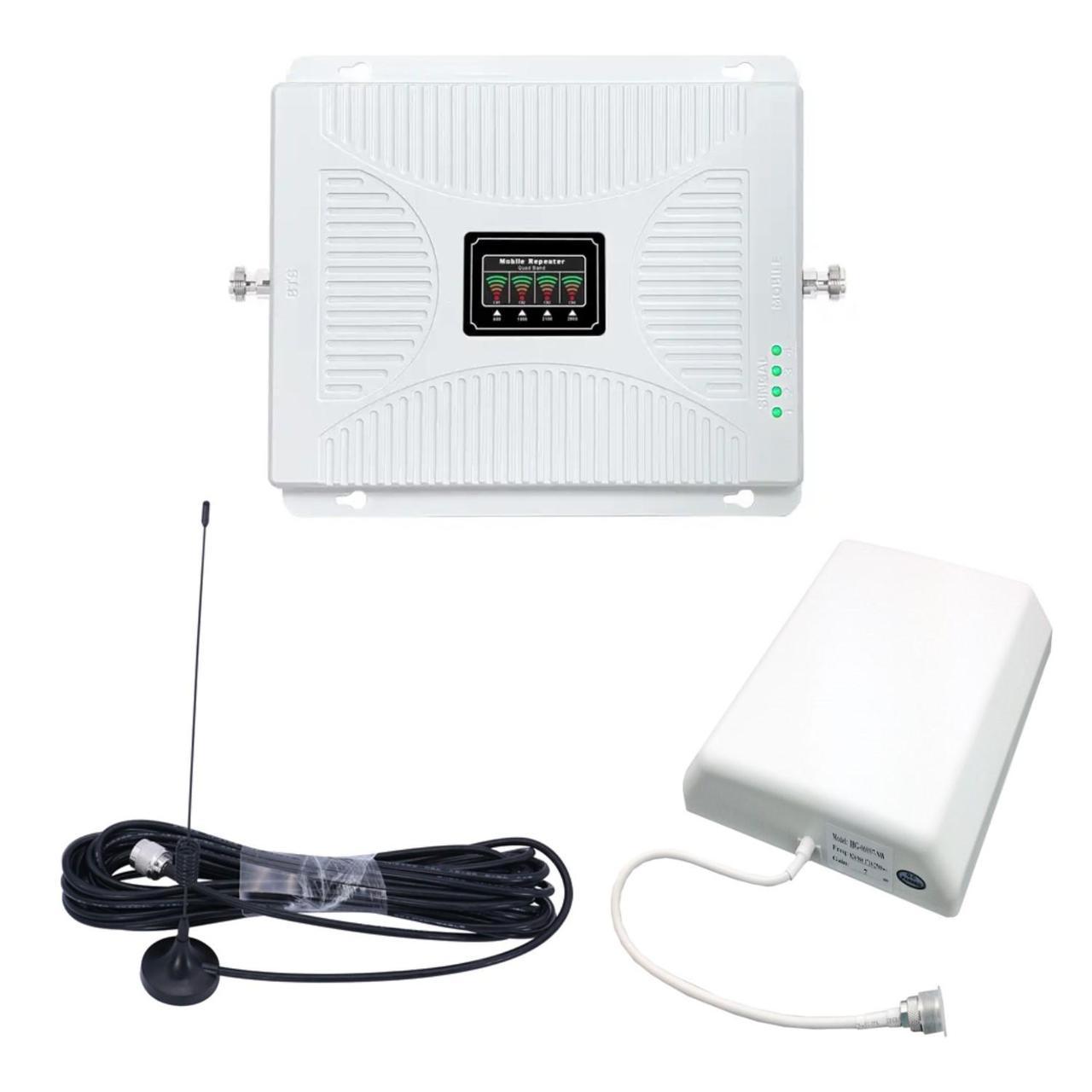 Репітер підсилювач мобільного зв'язку і інтернету SS11-GDWL 2G 3G 4G LTE 900 1800 2100 2600 МГц (всеспрямована/8 дБі), фото 1