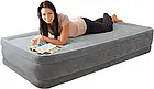 Одномісне надувне ліжко 191 x 99 x 33 см із вбудованим електричним насосом Intex 67766 Сірий, фото 3