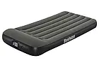 Одномісне надувне велюрове ліжко 188х99х30 см із вбудованим електронасосом на батарейках Bestway 67929, фото 2