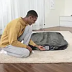 Одномісне надувне велюрове ліжко 188х99х30 см із вбудованим електронасосом на батарейках Bestway 67929, фото 5