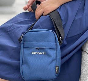Сумка через плече Месенджер Барсетка Carhartt Кархарт прямокутна синій, фото 1