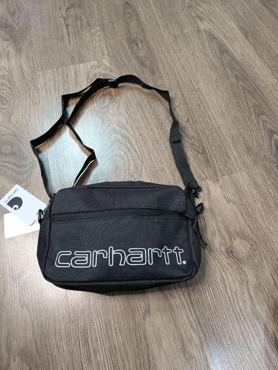 Сумка через плече Месенджер Барсетка Carhartt Кархарт прямокутна чорний No4020
