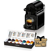 Кофеварка капсульная DeLonghi Nespresso Inissia EN80.B + 14 капсул DL