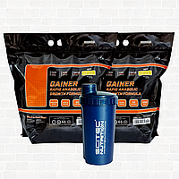 Масс Набір комплект на 2 місяці 6 кг Гейнера Німеччина + Шейкер у Подарунок!
