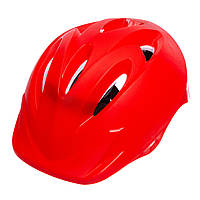 Шлем защитный детский Zelart SK-506 EPS, PVC, р-р S-M-7-8лет, 6 отверстий Красный (AN0855)