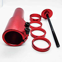 Удлинитель штока вилки велосипеда Shtok 1-1/8" (28.6 мм) Красный (LSHR)
