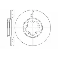 DISCOS/Гальмівні диски D61022.10