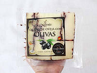 Овечий сыр с маслинами Sheep Cheese with Black Olives, 200 г (Испания)