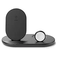 Беспроводное зарядное устройство для Belkin Boost Up 3-in-1 Wireless Charger Black (WIZ001VFBK)