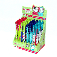 Детская шариковая ручка автоматическая "Cats" 0,5 мм, ТМ M&G