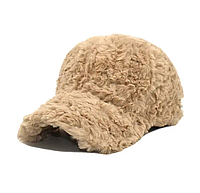 Кепка меховая, зимняя кепка, шапка, кепка тедди, кепка из эко меха, кепка из меха, кепка овечка, из шерсти