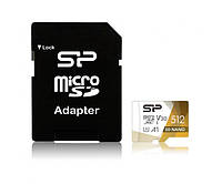 Карта пам&#39;яті Silicon Power 512 GB microSDXC UHS-1 (U3) V30 A1 SuperiorProColor + SD adapter SP512GBSTXDU3V20AB