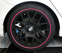 Флиппер резинка для защити литых дисков колес GLZ Motors R18, комплект 4 шт, хуппер розовый