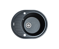Кухонна мийка гранітна Borgio OVM-620x500 чорний