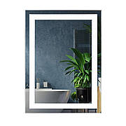 Зеркало UNIO MRR-01 SQR-AA-H 700 x 800 mm LED FL с подогревом