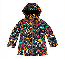 Куртка зимова для дівчинки Бембі КТ274 різнокольорова 140