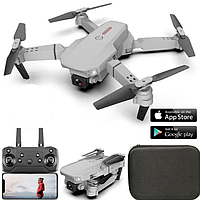 Квадрокоптер для детей Drone E88 PRO с камерой HD - FPV дрон, Wi-Fi, до 16мин. полета + (2 аккумулятора)