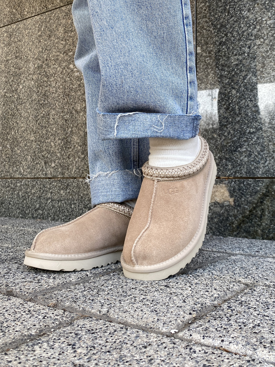 Уггі жіночі зимові бежеві Ugg Tasman Beige (13788)