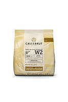 Професійний білий шоколад бельгійський W2 28% Callebaut 400 г кондитерський для темпірування
