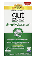 Country Life, Gut Connection, Digestive Balance, 60 растительных капсул