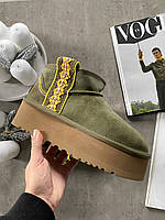 UGG Australia UGG Classic Ultra Mini Braid Platform Khaki 38 w