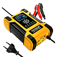 Foxsur зарядное устройство для аккумулятора авто, 6-12А / 24-12V модель FBC122412D Импульсное 7-ступенчатое