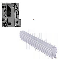 Уплотнитель мягкий для стекла душевой кабины П-образный ( ФС113)