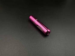 Атомайзер для спрей-духів з отвором для наповнення 80х16мм на 5мл. Розовий колір, глянцеві. / Атомайзер для спрей-духів з отвором